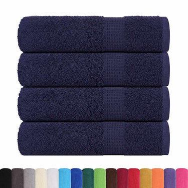 Vidaxl douchehanddoeken frogn 4 st 70x140 cm 360 g m² marineblauw