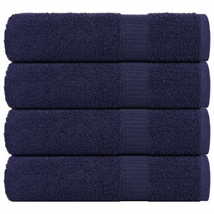 Vidaxl badhanddoeken frogn 4 st 100x150 cm 360 g m² marineblauw