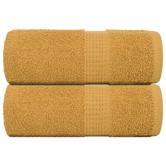 Vidaxl gastendoekjes frogn 2 st 30x50 cm 360 g m² goud