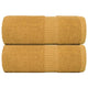 Vidaxl gastendoekjes frogn 2 st 30x50 cm 360 g m² goud
