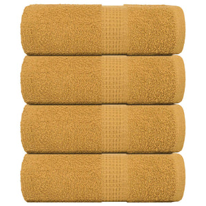 Vidaxl gastendoekjes frogn 4 st 30x50 cm 360 g m² goud