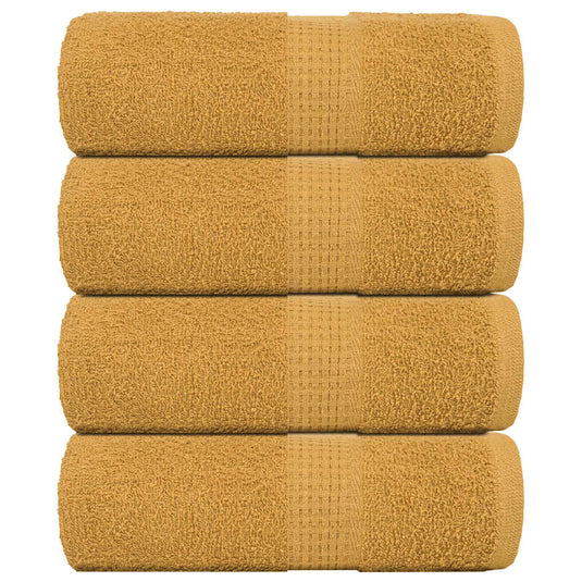 Vidaxl gastendoekjes frogn 4 st 30x50 cm 360 g m² goud