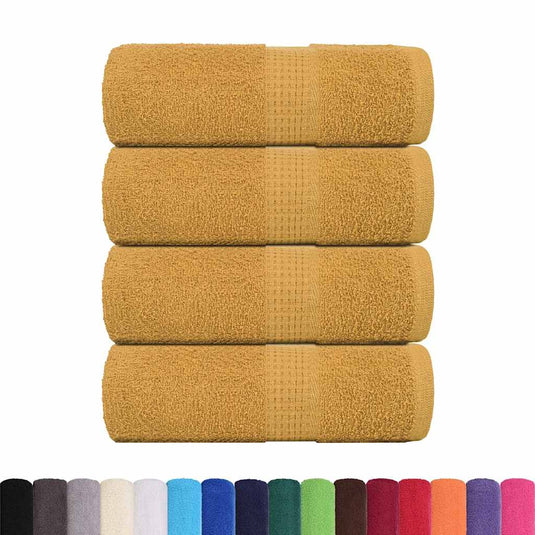 Vidaxl gastendoekjes frogn 4 st 30x50 cm 360 g m² goud