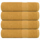 Vidaxl handdoeken frogn 4 st 50x100 cm 360 g m² goud