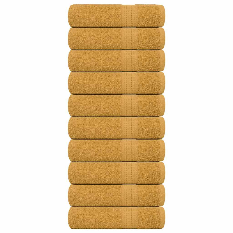 Load image into Gallery viewer, Vidaxl handdoeken frogn 10 st 50x100 cm 360 g m² goud
