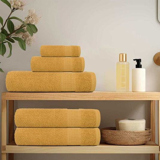 Vidaxl handdoeken frogn 10 st 50x100 cm 360 g m² goud