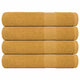 Vidaxl saunahanddoeken frogn 4 st 80x200 cm 360 g m² goud