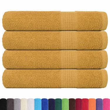 Vidaxl saunahanddoeken frogn 4 st 80x200 cm 360 g m² goud