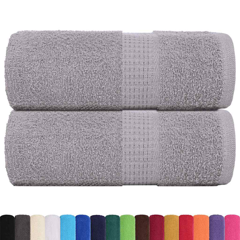 Load image into Gallery viewer, Vidaxl washandjes frogn 2 st 30x30 cm 360 g m² grijs
