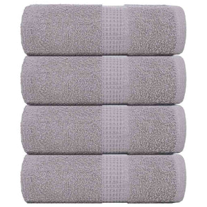 Vidaxl washandjes frogn 4 st 30x30 cm 360 g m² grijs