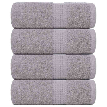 Vidaxl washandjes frogn 4 st 30x30 cm 360 g m² grijs
