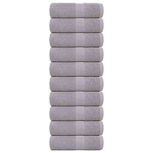 Vidaxl washandjes frogn 10 st 30x30 cm 360 g m² grijs