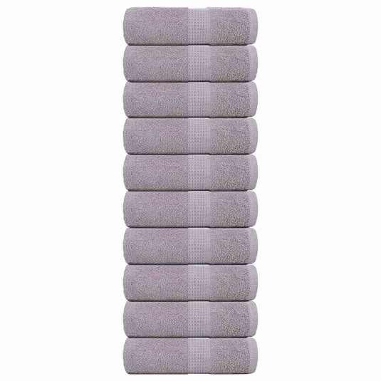 Vidaxl gastendoekjes frogn 10 st 30x50 cm 360 g m² grijs