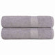 Vidaxl douchehanddoeken frogn 2 st 70x140 cm 360 g m² grijs
