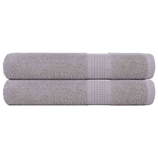 Vidaxl handdoeken frogn 2 st 100x200 cm 360 g m² grijs