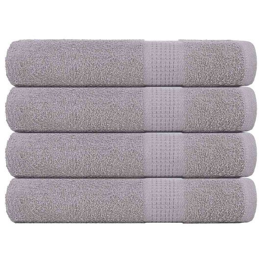 Vidaxl handdoeken frogn 4 st 100x200 cm 360 g m² grijs
