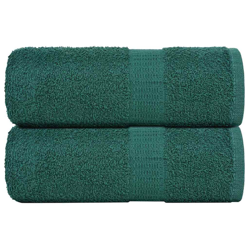Load image into Gallery viewer, Vidaxl washandjes 2 stuks frogn groen 30x30 cm 100% katoen
