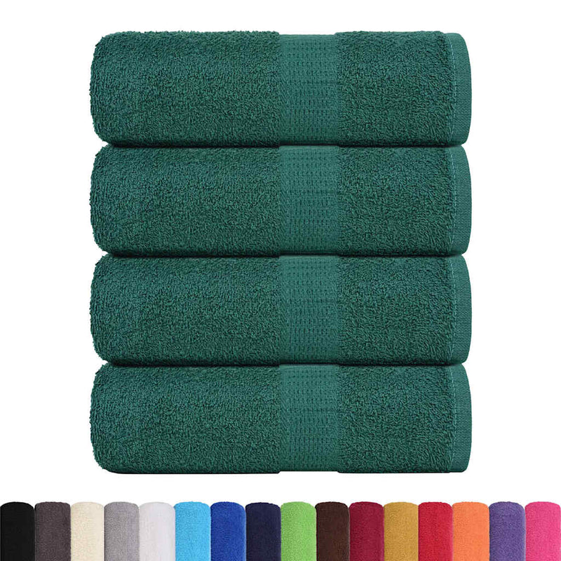 Load image into Gallery viewer, Vidaxl zeepdoekjes 4 st 30x30 cm 360 g m² 100% katoen groen
