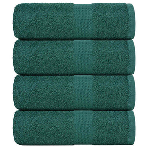 Vidaxl gastendoekjes 4 st 30x50 cm 360 g m² 100% katoen groen