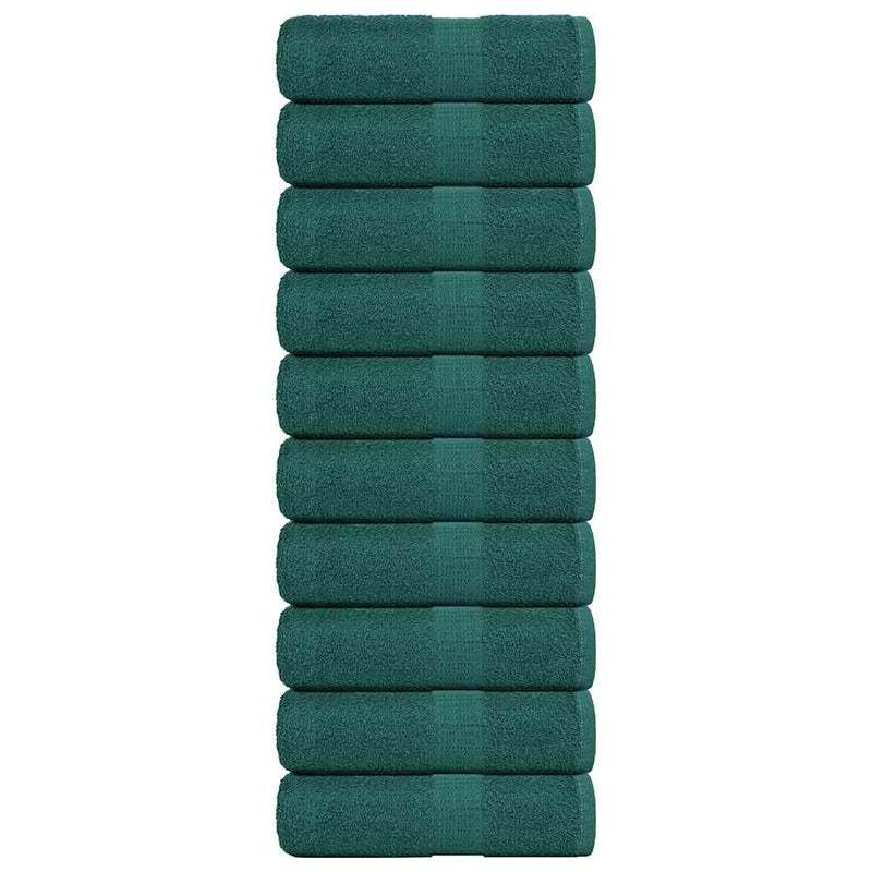 Load image into Gallery viewer, Vidaxl gastendoekjes 10 st 30x50 cm 360 g m² 100% katoen groen
