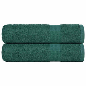 Vidaxl douchehanddoeken frogn 2 st 70x140 cm 360 g m² groen