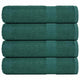 Vidaxl douchehanddoeken 4 st 70x140 cm 360 g m² 100% katoen groen