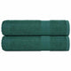 Vidaxl badhanddoeken 2 st 100x150 cm 360 g m² 100% katoen groen