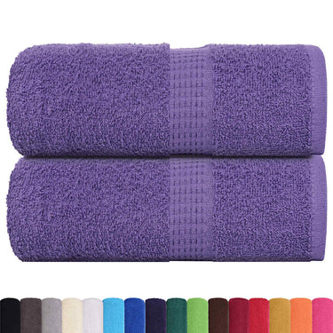 Vidaxl washandjes frogn 2 st 30x30 cm 360 g m² paars