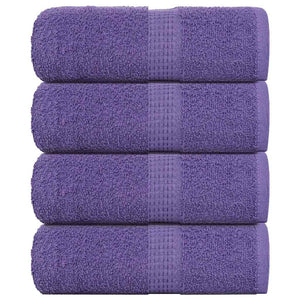Vidaxl washandjes frogn 4 st 30x30 cm 360 g m² paars