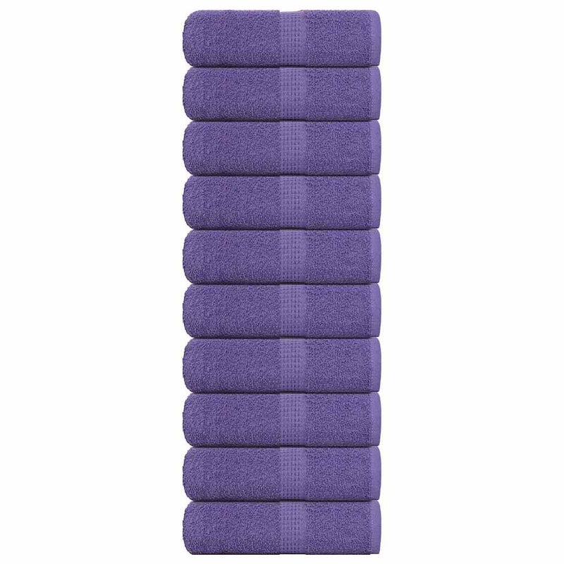 Load image into Gallery viewer, Vidaxl washandjes frogn 10 st 30x30 cm 360 g m² paars
