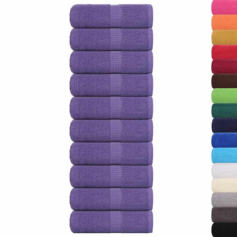 Load image into Gallery viewer, Vidaxl washandjes frogn 10 st 30x30 cm 360 g m² paars

