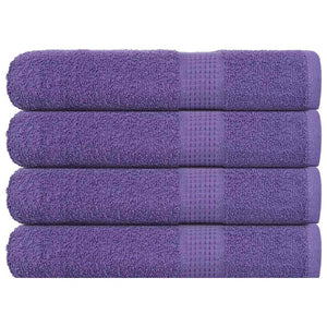 Vidaxl saunahanddoeken frogn 4 st 80x200 cm 360 g m² paars