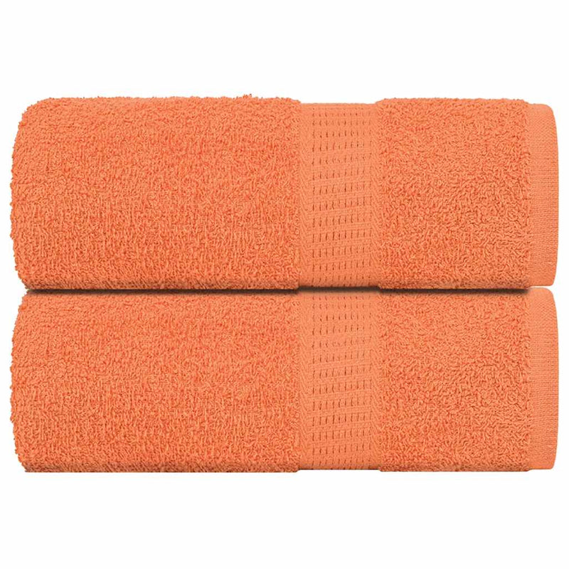 Load image into Gallery viewer, Vidaxl washandjes 2 stuks frogn oranje 30x30 cm 100% katoen
