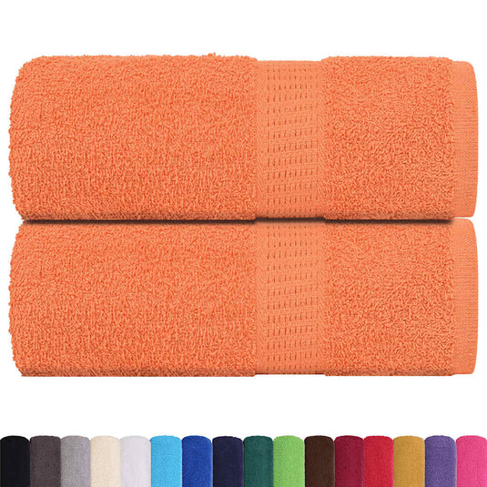 Vidaxl washandjes 2 stuks frogn oranje 30x30 cm 100% katoen