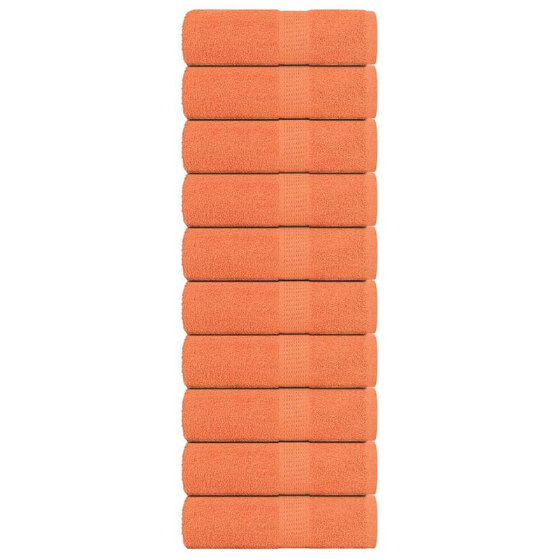 Load image into Gallery viewer, Vidaxl washandjes frogn 10 st 30x30 cm 360 g m² oranje
