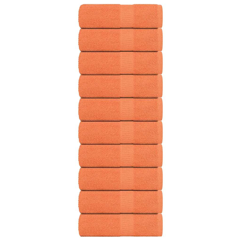 Load image into Gallery viewer, Vidaxl gastendoekjes 10 st 30x50 cm 360 g m² 100% katoen oranje
