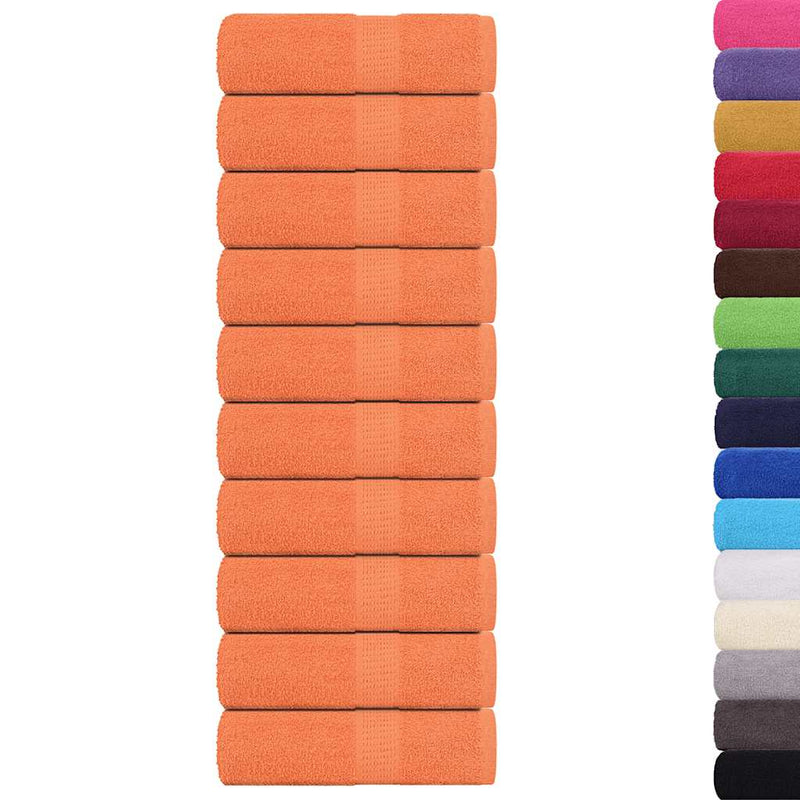 Load image into Gallery viewer, Vidaxl gastendoekjes 10 st 30x50 cm 360 g m² 100% katoen oranje
