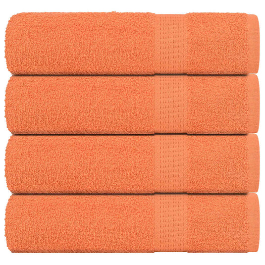 Vidaxl handdoeken 4 st 50x100 cm 360 g m² 100% katoen oranje