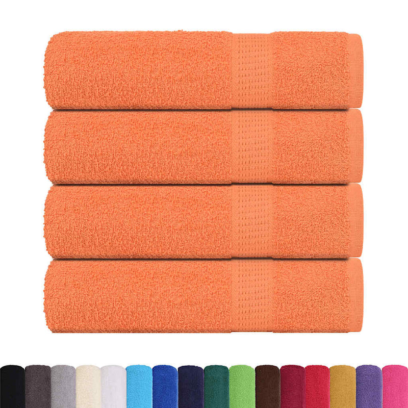 Load image into Gallery viewer, Vidaxl handdoeken 4 st 50x100 cm 360 g m² 100% katoen oranje
