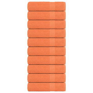 Vidaxl handdoeken 10 st 50x100 cm 360 g m² 100% katoen oranje