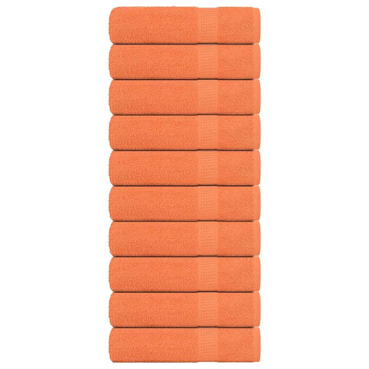 Vidaxl badhanddoeken frogn 10 st 100x150 cm 360 g m² oranje