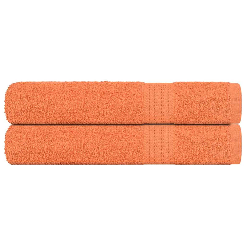 Load image into Gallery viewer, Vidaxl saunahanddoeken frogn 2 st 80x200 cm 360 g m² oranje
