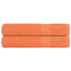 Vidaxl saunahanddoeken frogn 2 st 80x200 cm 360 g m² oranje