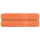 Vidaxl handdoeken 2 st 100x200 cm 360 g m² 100% katoen oranje