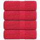 Vidaxl washandjes frogn 4 st 30x30 cm 360 g m² rood