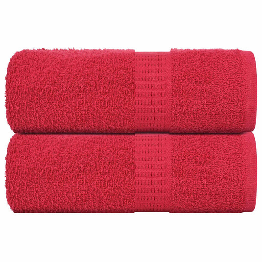 Vidaxl gastendoekjes frogn 2 st 30x50 cm 360 g m² rood