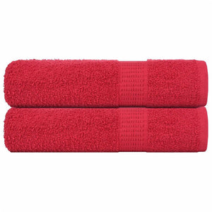 Vidaxl handdoeken frogn 2 st 50x100 cm 360 g m² rood