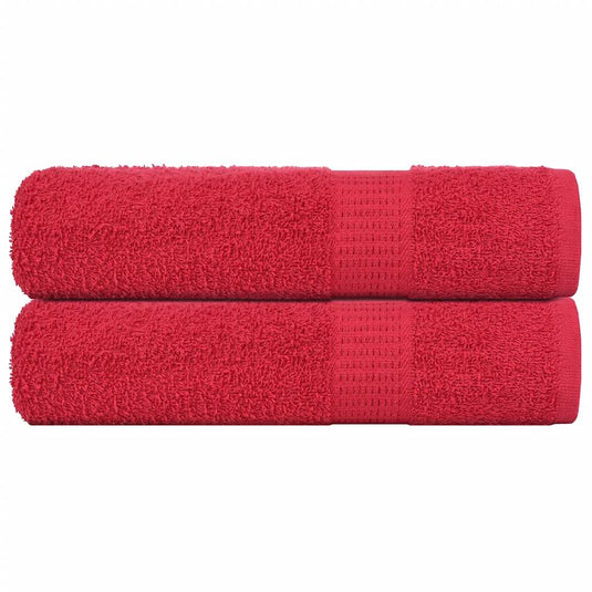 Vidaxl handdoeken frogn 2 st 50x100 cm 360 g m² rood