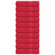 Vidaxl handdoeken frogn 10 st 50x100 cm 360 g m² rood