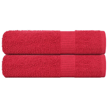 Vidaxl douchehanddoeken frogn 2 st 70x140 cm 360 g m² rood